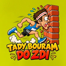 Maratonec tady bourám do zdi