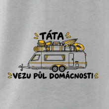 Táta vezu půl domácnosti rodinný karavan