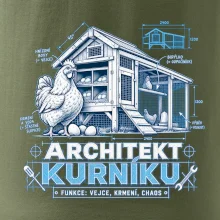 Architekt kurníku technický výkres