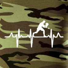 EKG stolní tenista stojící