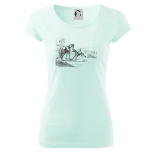 Kůň a hříbě malované