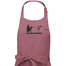 Disc golf - žena černý obrázek