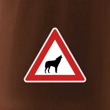 Dopravní značka - Pozor vlk