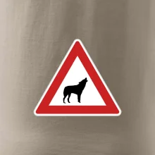 Dopravní značka - Pozor vlk