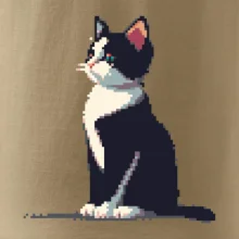 Mourovatá kočka pixel