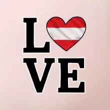 Love Rakouská vlajka