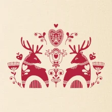 Folklor - dva jeleni