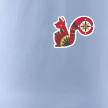 Folklor na prsu veverka