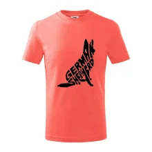 Německý ovčák sedící napis