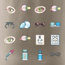 Oční lékař ikony