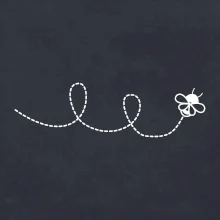 Dráha letu včely - smyčka