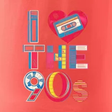 I love 90s - srdce a kazeta