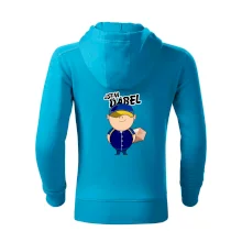 Jsem ďábel doručovatel modro žlutý