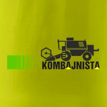 Kombajnista zelená a žlutá