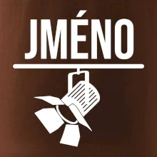 Jméno a nápis na zádech - stage crew
