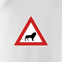 Dopravní značka - Pozor lev