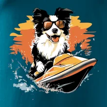 Border Kolie na vodním skútru