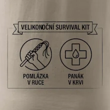 Velikonoční survival kit Pomlázka v ruce, panák v krvi