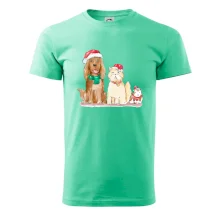 Veselé vánoce - pes, křeček a kočka