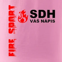 SDH nápis (oheň, firesport, název sboru - vlastní nápis)