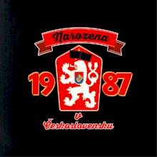 Narozena v Československu - Přelepený znak 1987