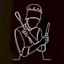 Kuchař jedním tahem