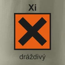Xi Dráždivý - Výstražná tabulka na tričku