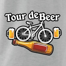 Tour de beer - kolo - pivo a nápis na zádech