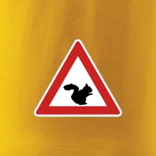 Dopravní značka - Pozor veverka