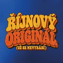 Říjnový originál už se nevyrábí retro nápis