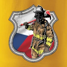 Hasič erb - Česká vlajka