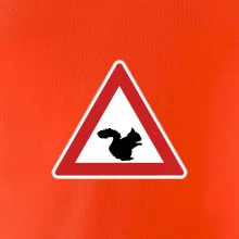 Dopravní značka - Pozor veverka