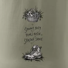 Špinavý boty plnej košík šťastný srdce