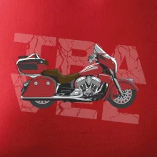 Cestovní motorka Amerika červená