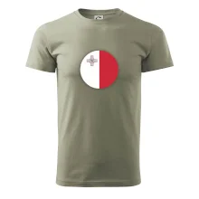 Vlajka Malta kulatá velká