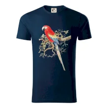 Papoušek na listnatém stromě