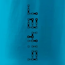 Biker nápis na výšku řetěz