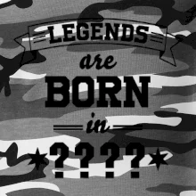 Legends are born in vlastní ročník