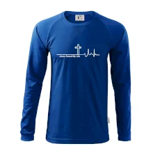 Jesus Saved My Life kříž ekg Jesus Saved My Life kříž ekg