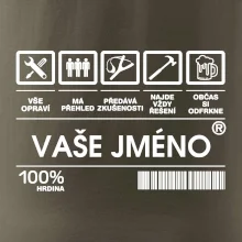 Vaše jméno - čárový kód