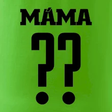 Máma - dres se jménem a číslem