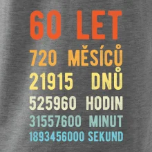 Narozeniny 60 přepočet času
