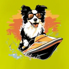 Border Kolie na vodním skútru