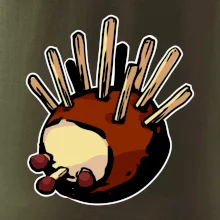 Kaštanový ježeček - prso