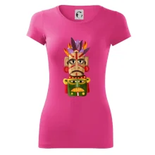 Mayové maska s peřím