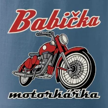 Babička motorkářka