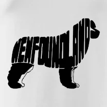 Novofundlandský pes - nápis v tělě