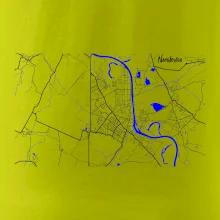 Neratovice - Mapa s vodními toky