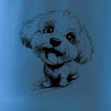 Černobílá karikatura Bišonek