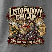 Listopadový chlap rum a ostrý štír